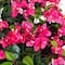 28" UV Resistant Artificial Bougainvillea in Hanging Basket